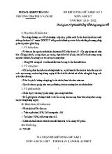 Đề kiểm tra giữa học kỳ 1 môn Giáo dục công dân Lớp 7 - Năm học 2021-2022